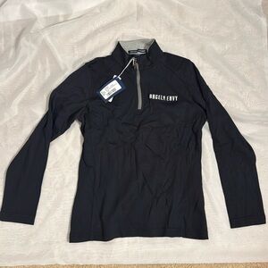 Women’s long sleeved t-shirt with 1/4 zip - Angel’s Envy